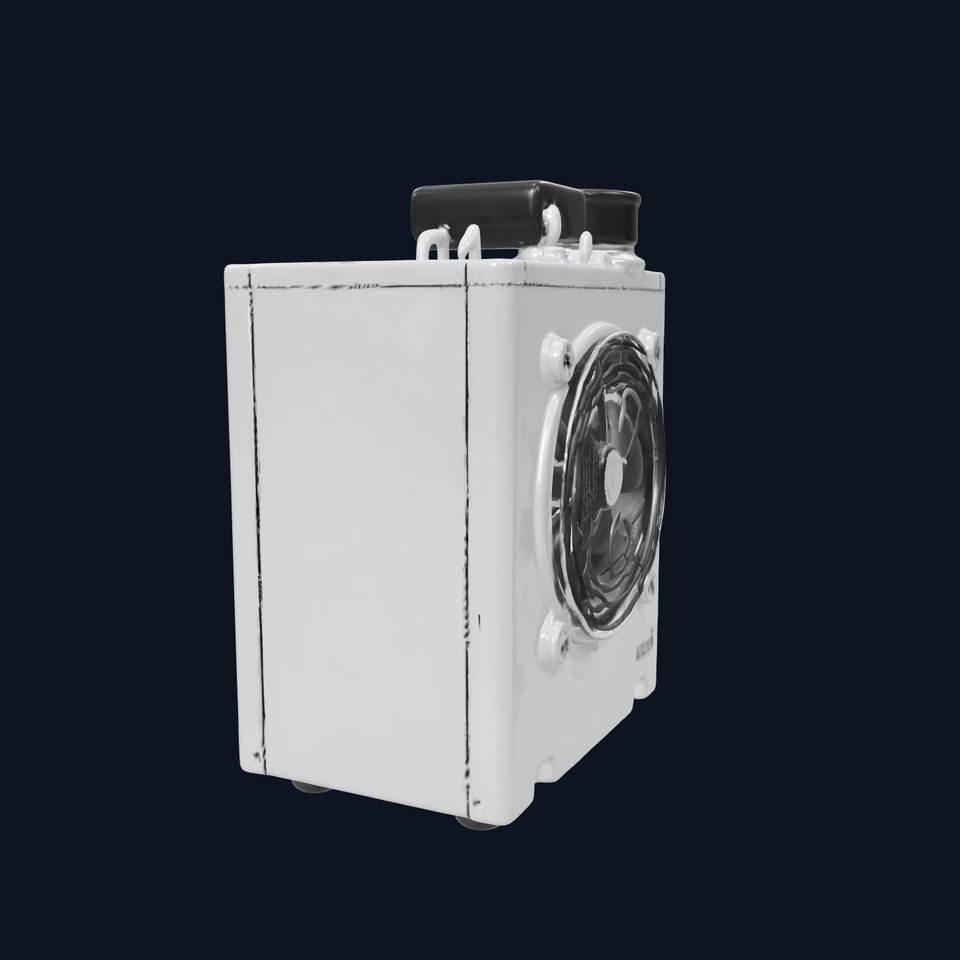 Industrial Air Conditioner Model Pack with Detailed Components