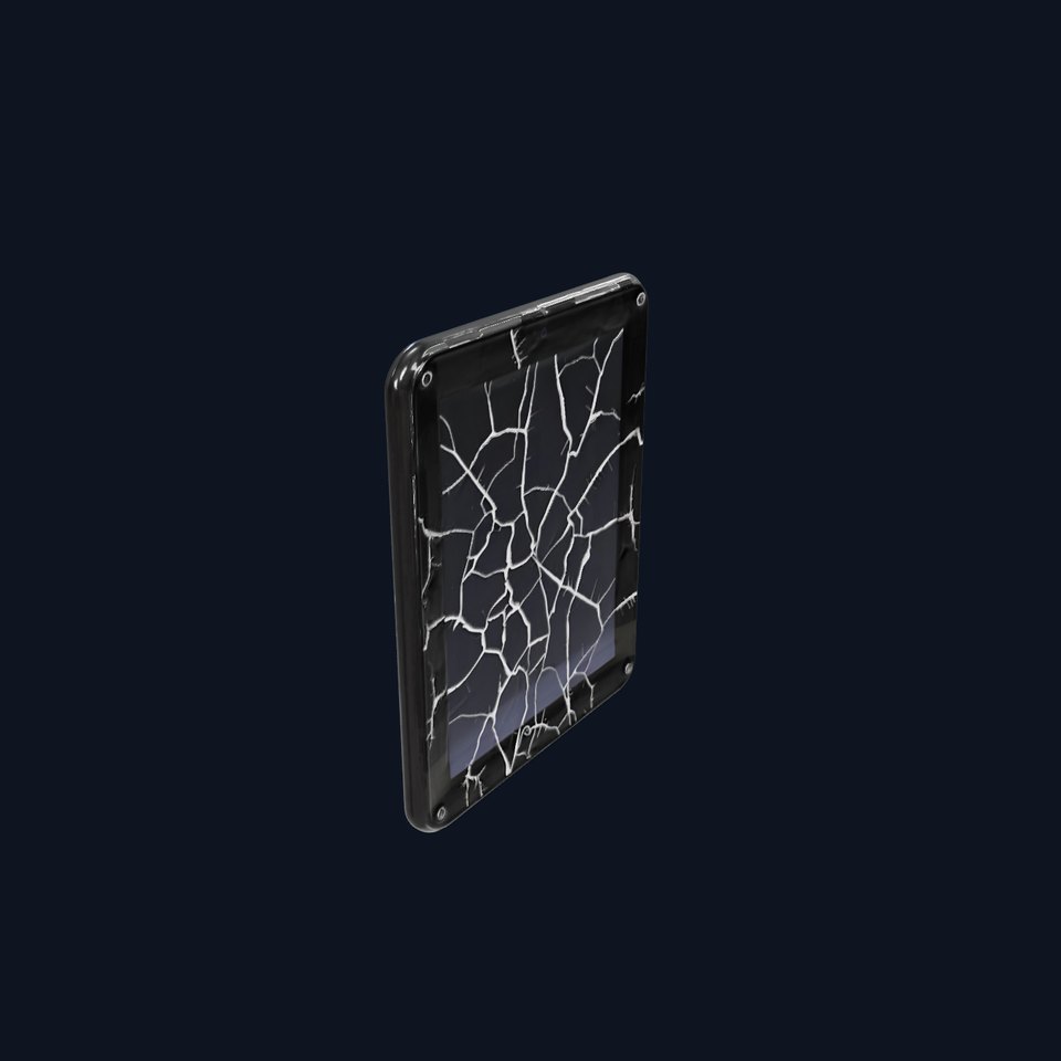 Cracked Screen Tablet Model Pack