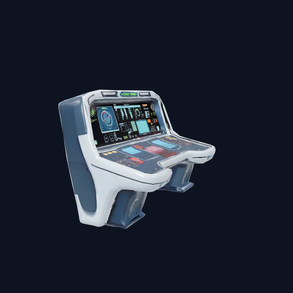 Futuristic Control Panel Model Pack