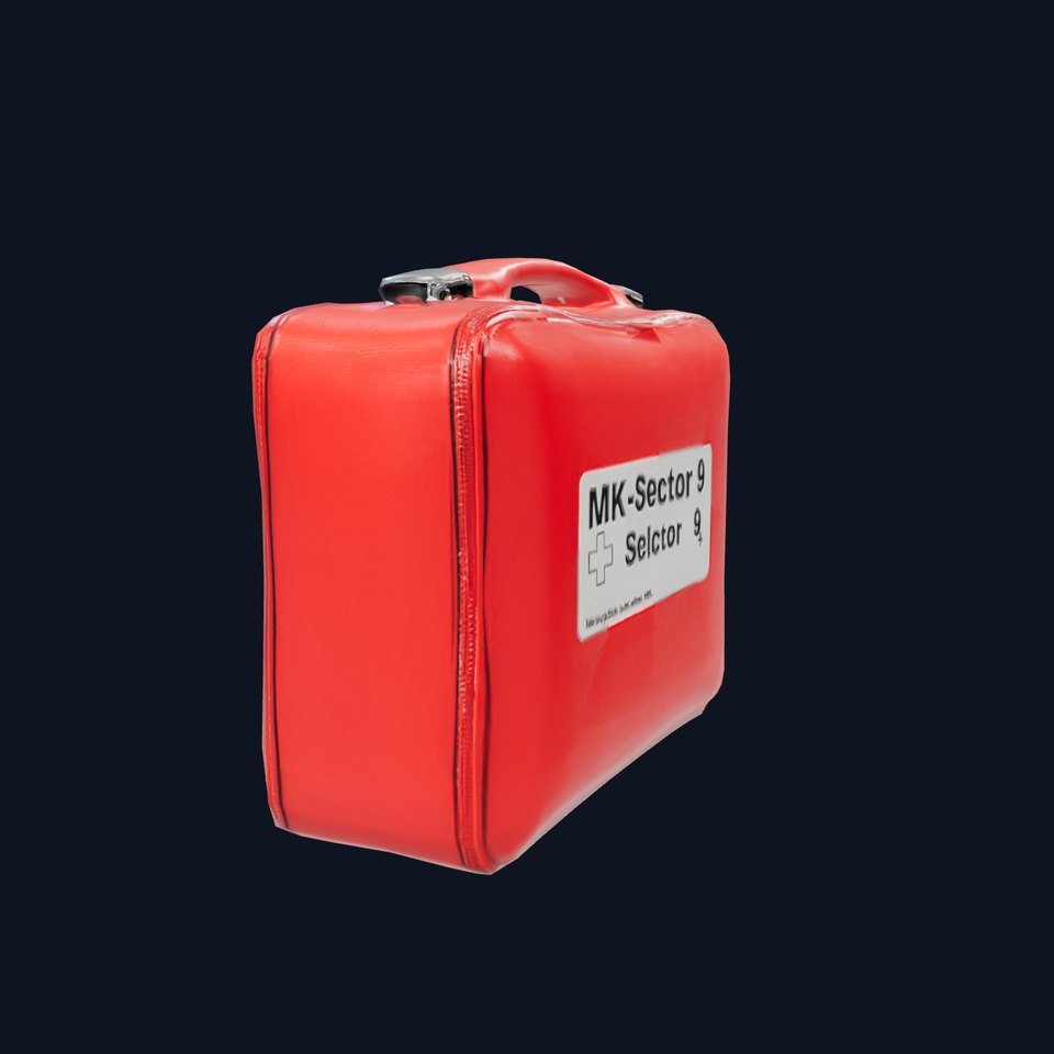 Red Emergency Kit Model Pack for Simulation and Training