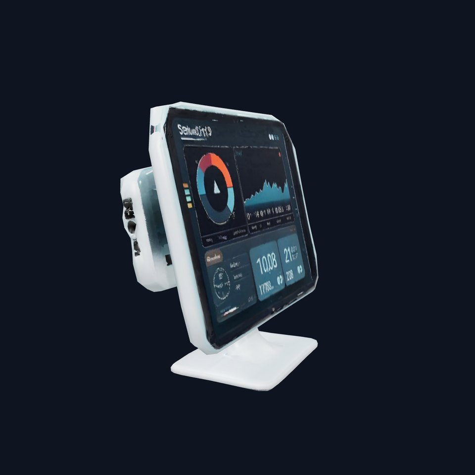 Futuristic Data Display Monitor model pack