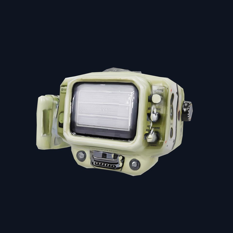 Retro Handheld Device Model Pack with Detailed Buttons and Screen