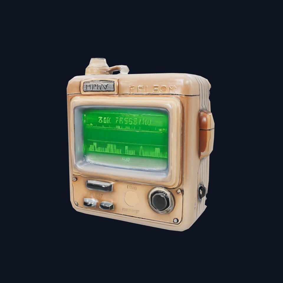 Retro Digital Device Model Pack with Functional Display