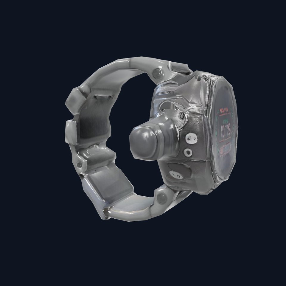 Futuristic Digital Watch Model Pack