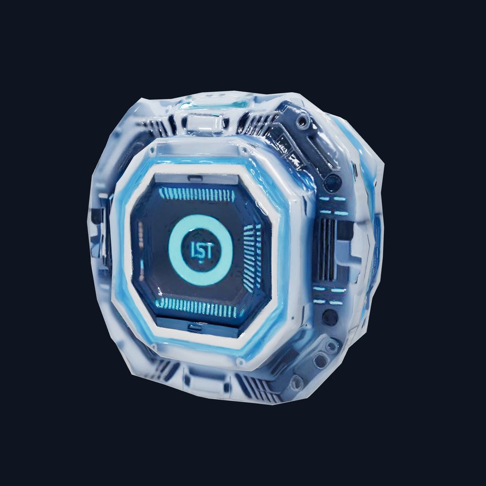 Futuristic Energy Core model pack with glowing accents