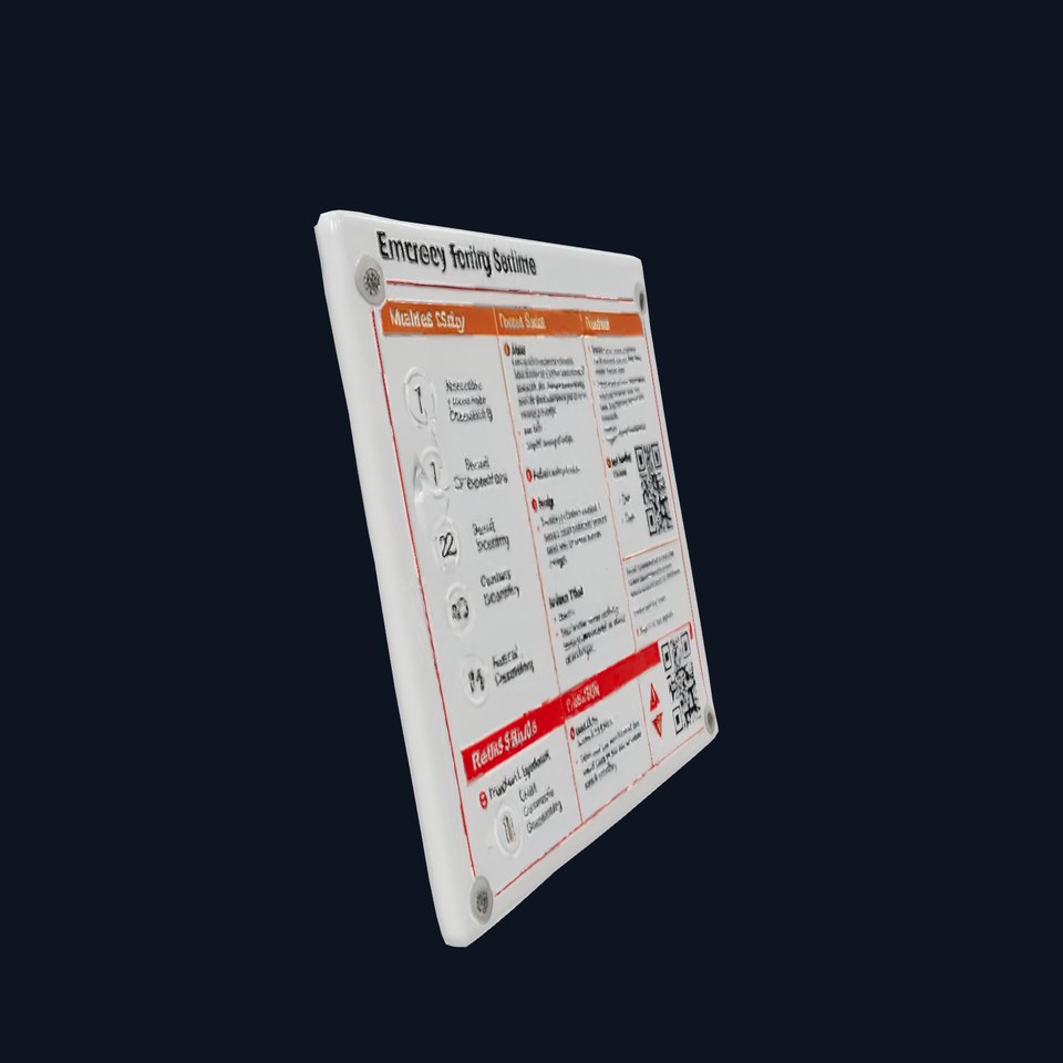 Emergency Instruction Model Pack with Detailed Design