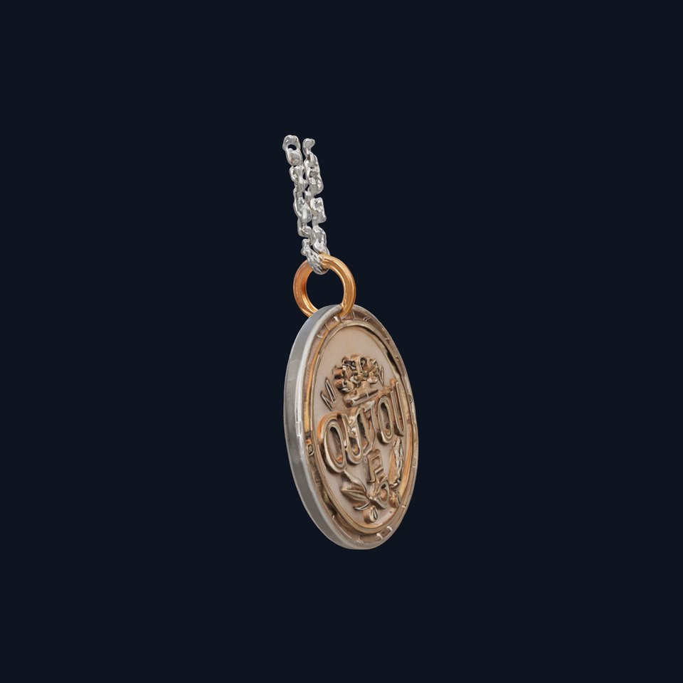 Orion Mission Medal model pack with detailed chain