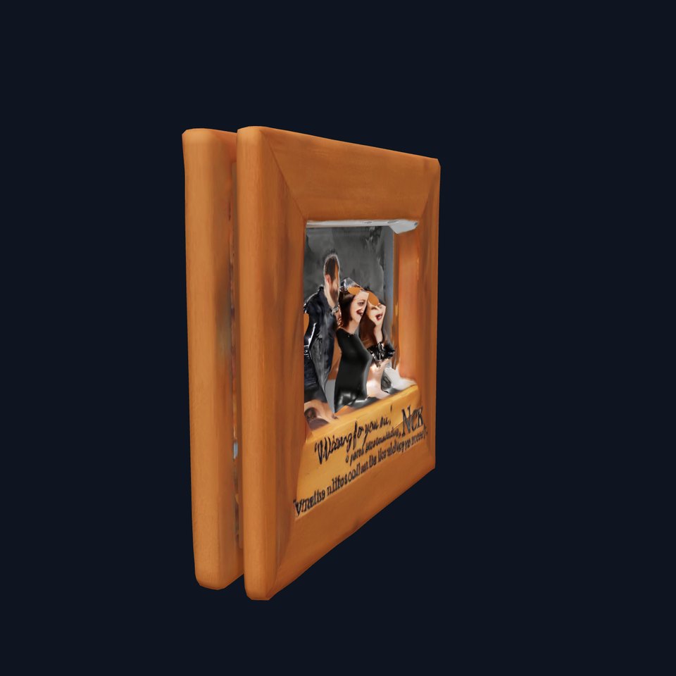 Wooden Picture Frame Model Pack with Inspirational Text