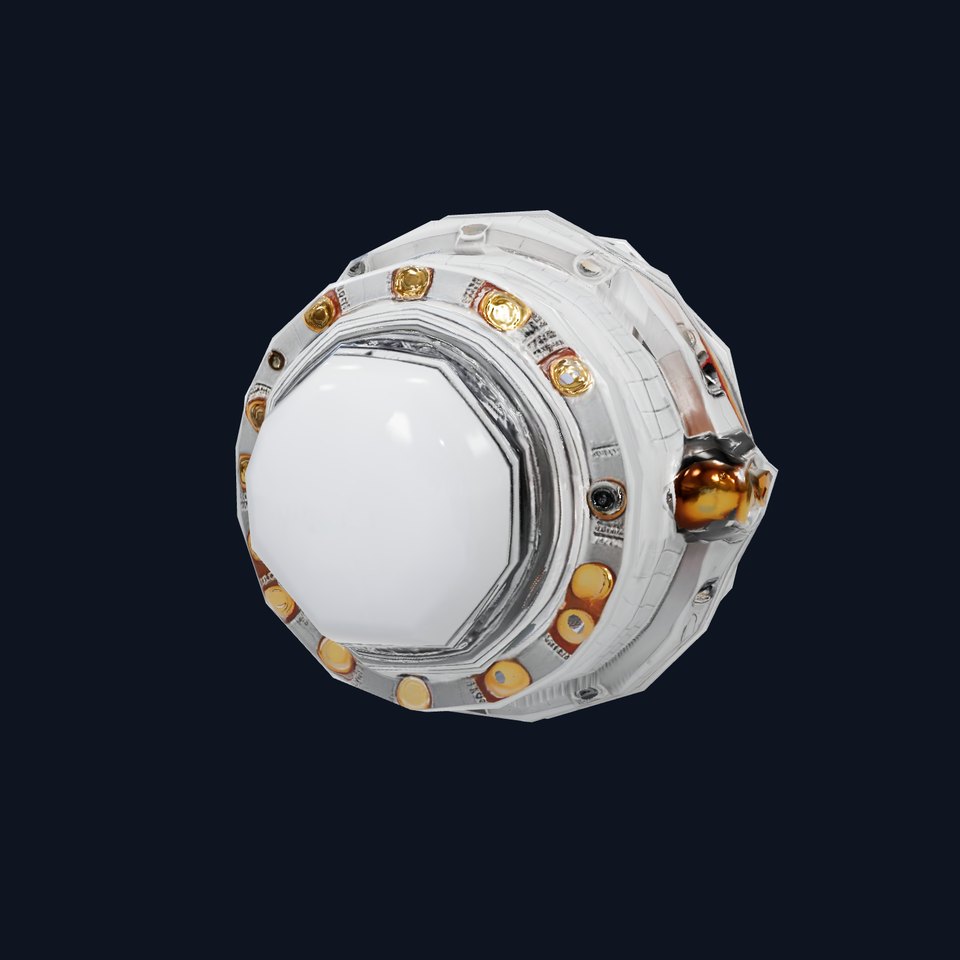 Futuristic Light Fixture model pack with Illuminated Lens