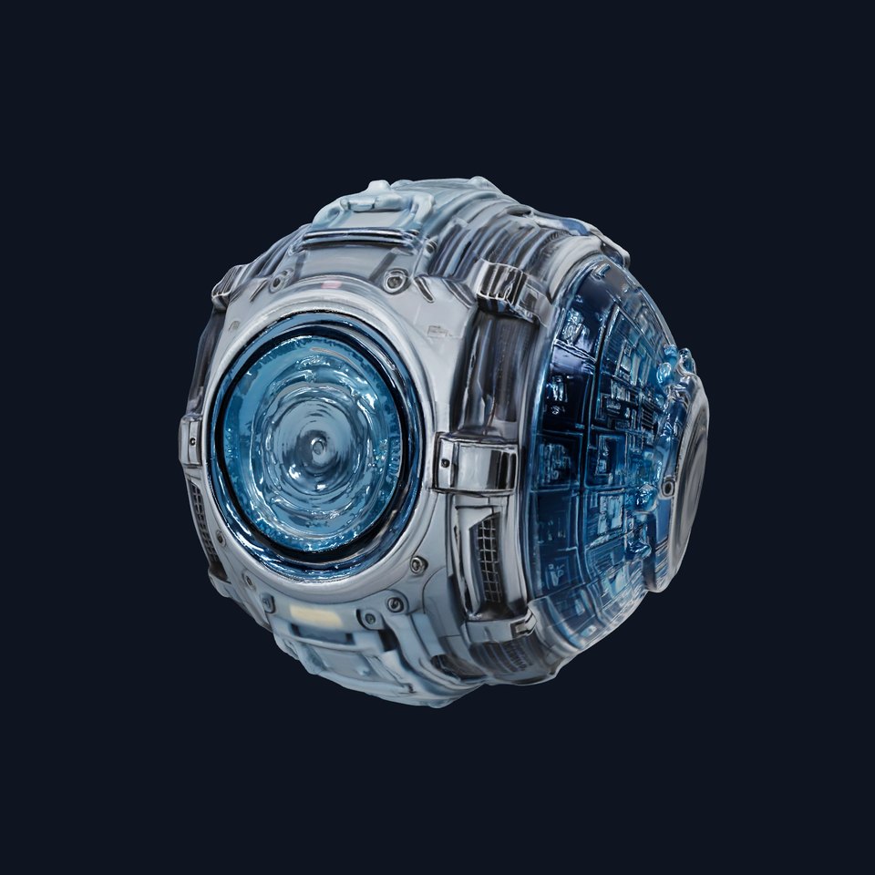 Futuristic Spherical Device Model Pack with Advanced Detailing