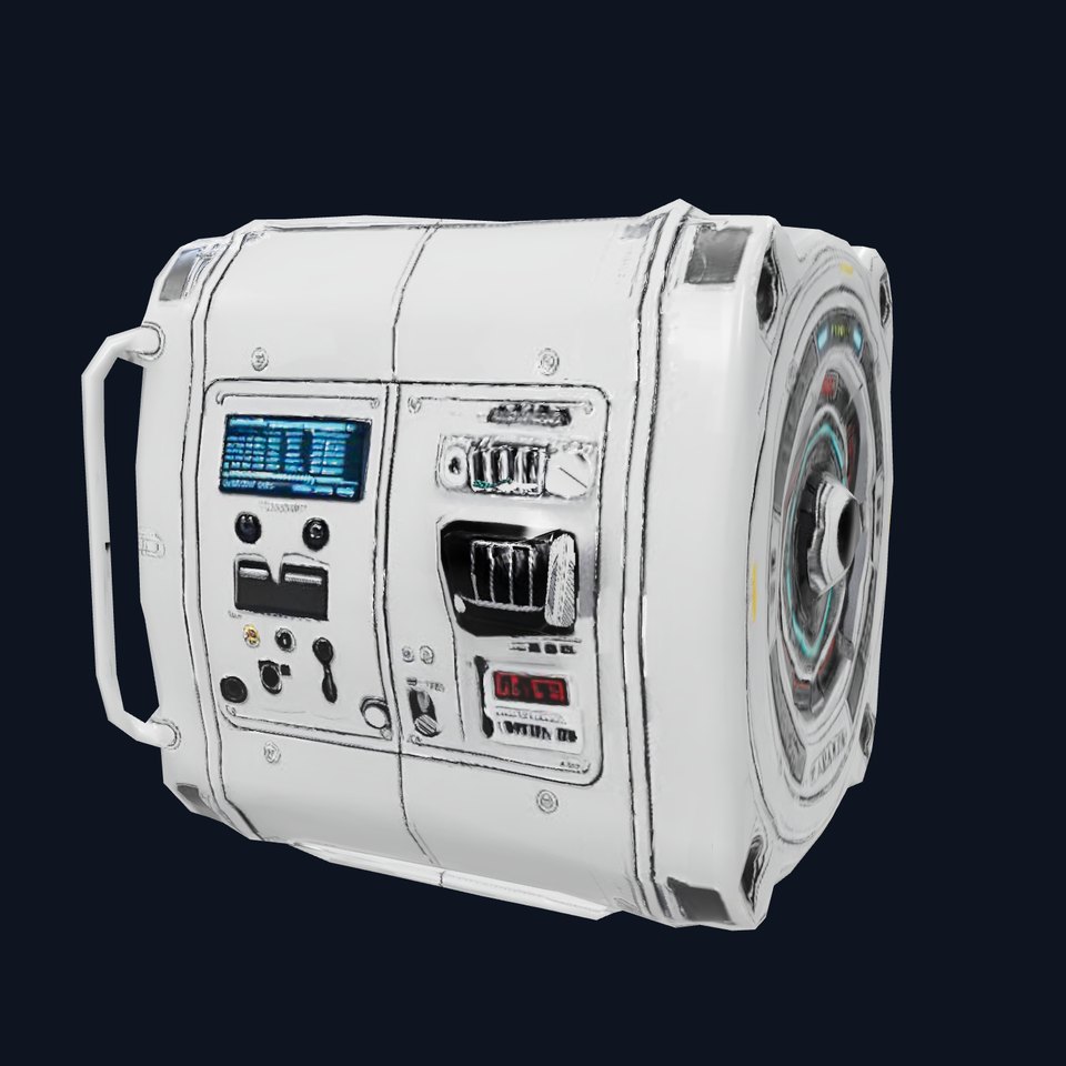 Futuristic Console Device Model Pack