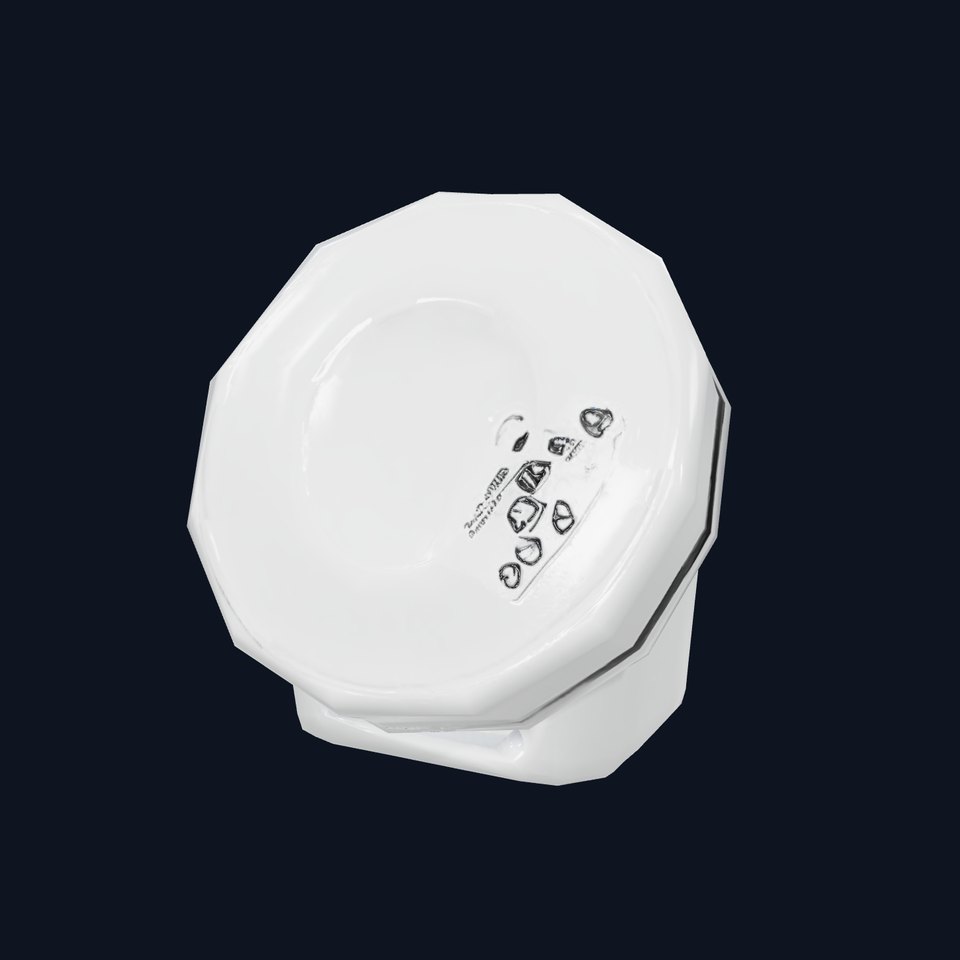 Round Plastic Container with Lid Model Pack