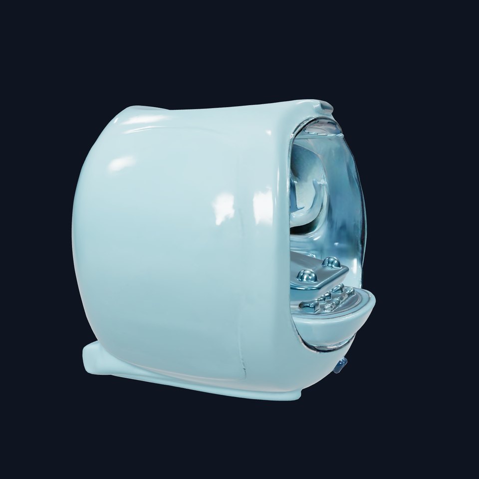 Futuristic Medical Capsule Model Pack with LED Lights