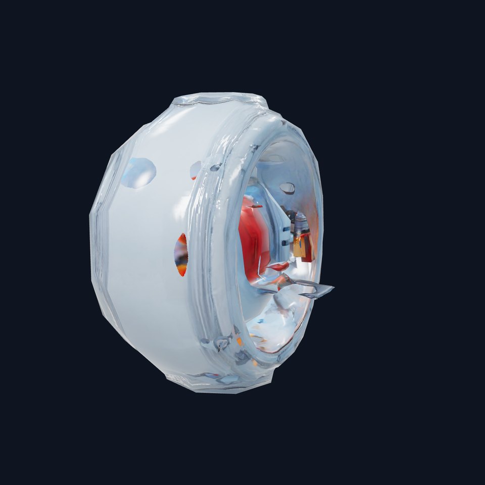 Steampunk Industrial Lamp Model Pack