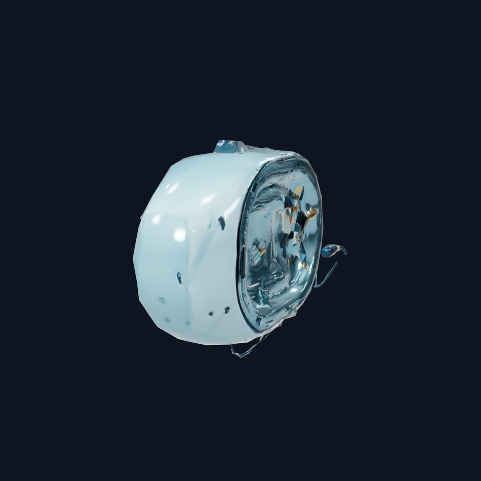 Futuristic Capsule Device model pack with glowing elements