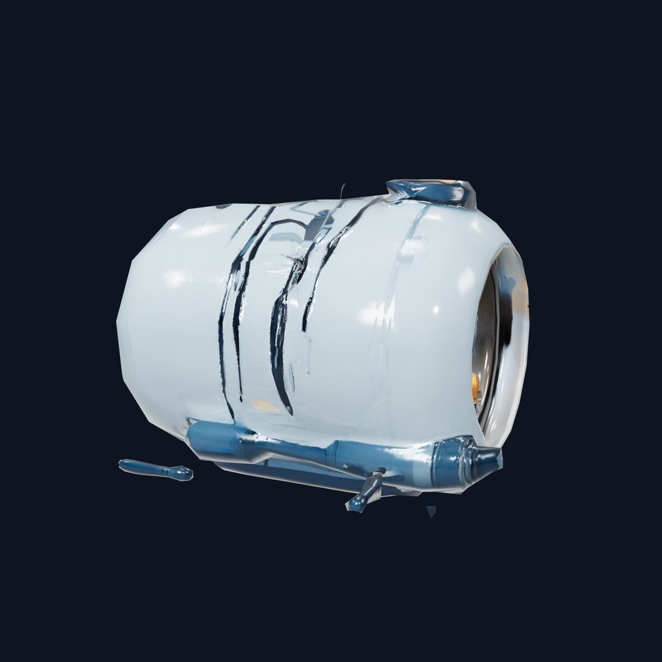 Futuristic Capsule Lamp Model Pack