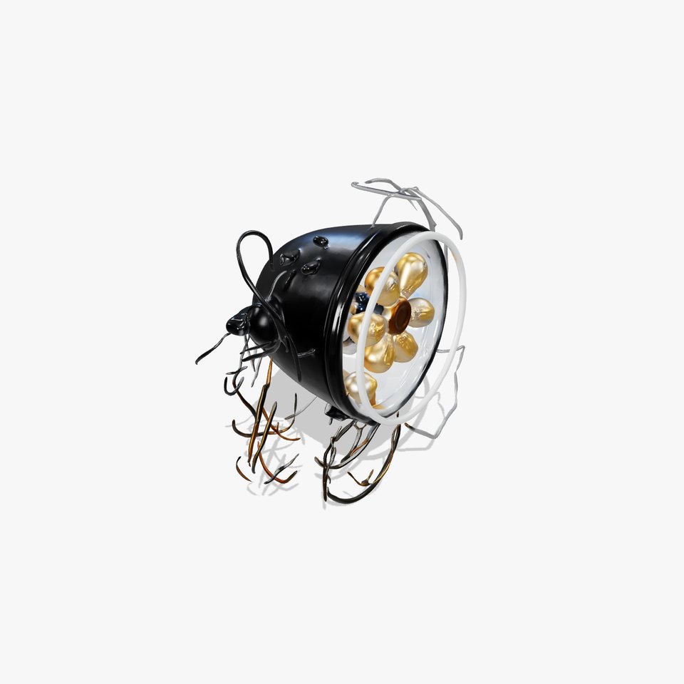 Vintage Industrial Hanging Light Model Pack