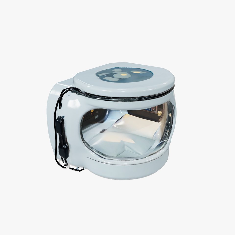 Futuristic Sleep Pod Interior Model Pack
