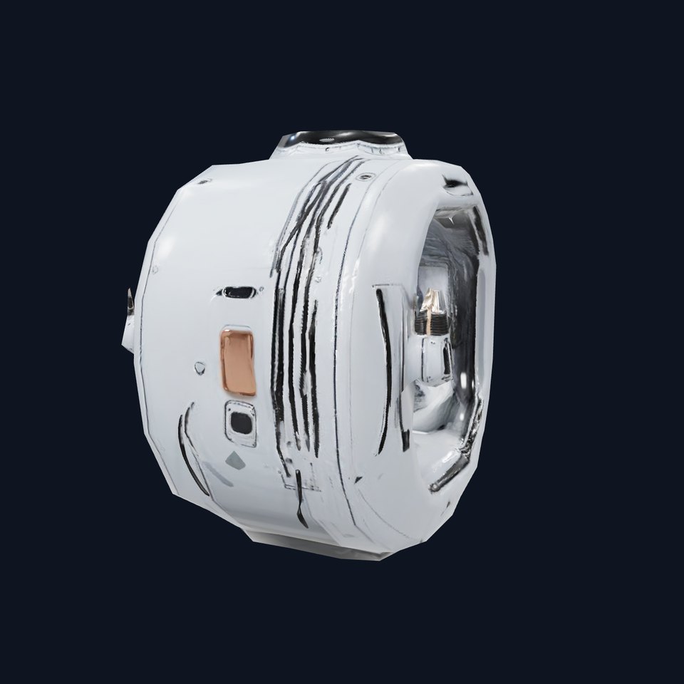 Futuristic Space Capsule Interior Model Pack