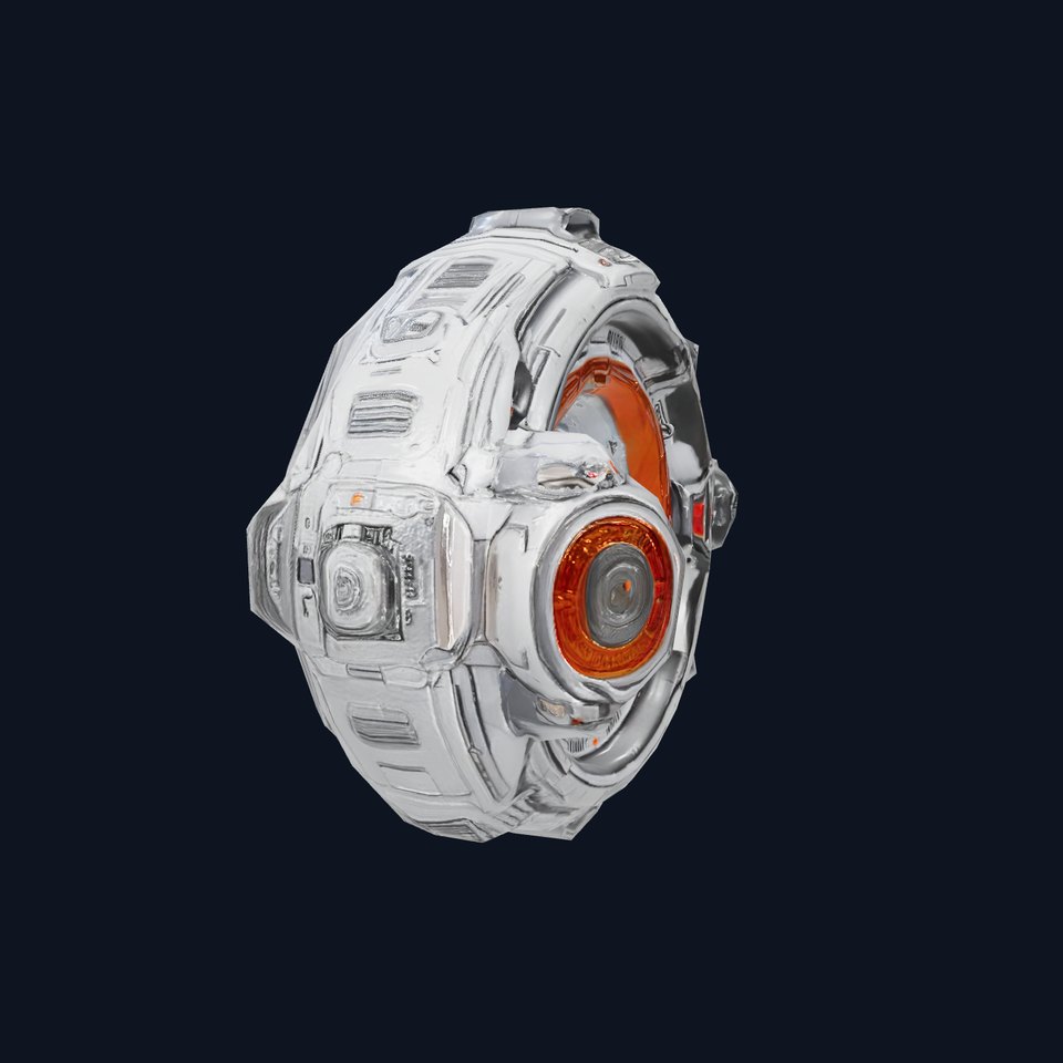 Futuristic Energy Core Model Pack with Glowing Elements