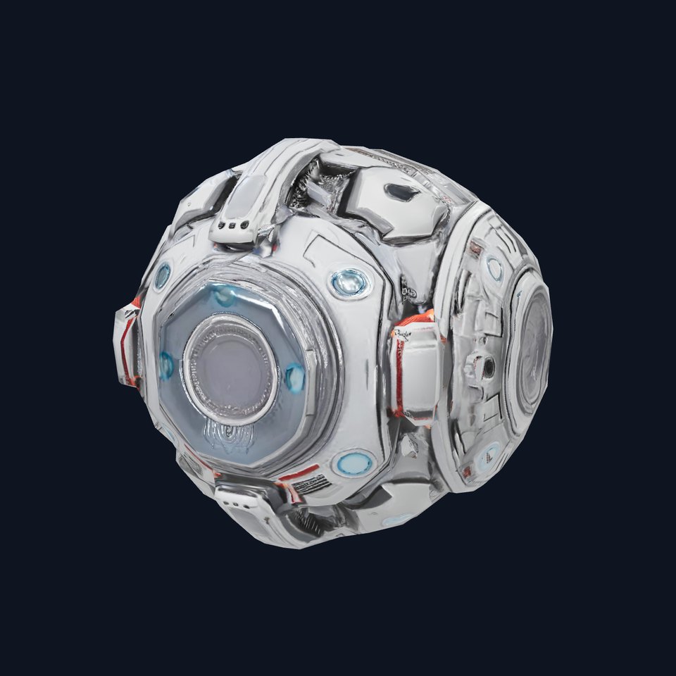 Futuristic Camera Sphere Model Pack