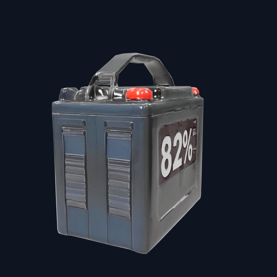 Battery Model Pack with Handle and Display