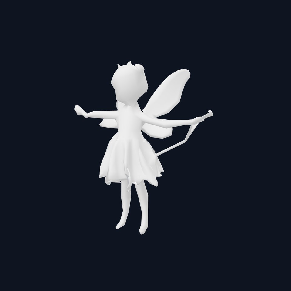 Fairy Princess Rigged and Animated Model