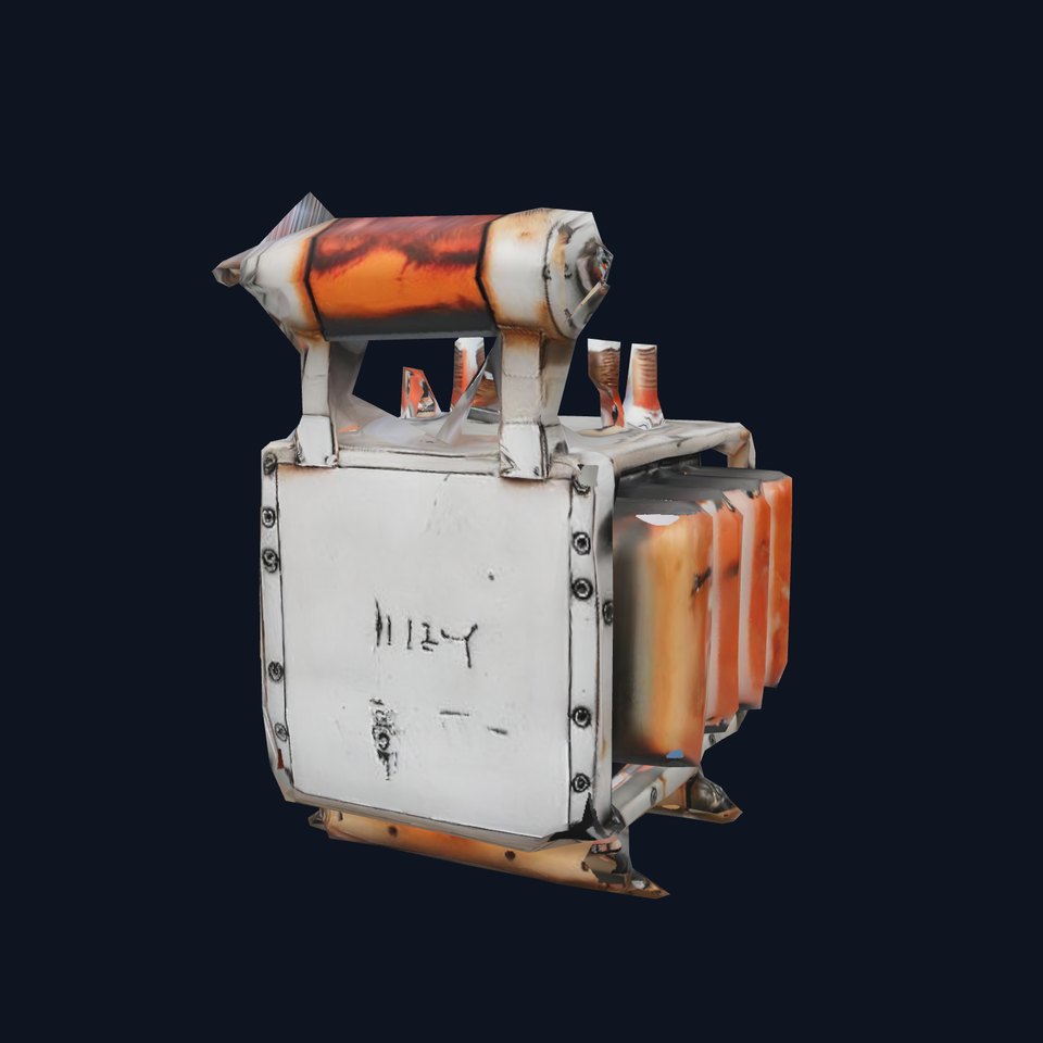 Industrial Transformer model pack with rusty texture