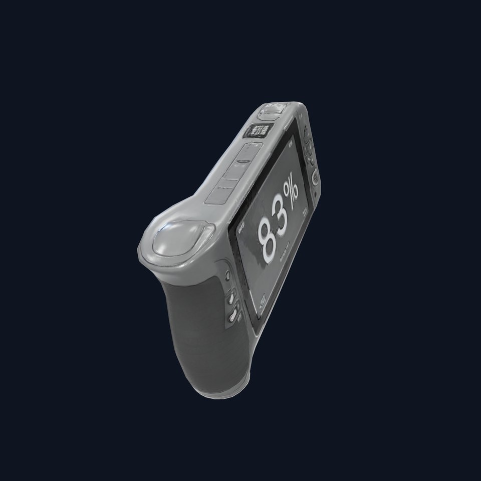 Handheld Gaming Console Model Pack with Touchscreen Display