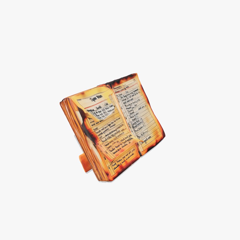 Burnt Book Pages Model Pack