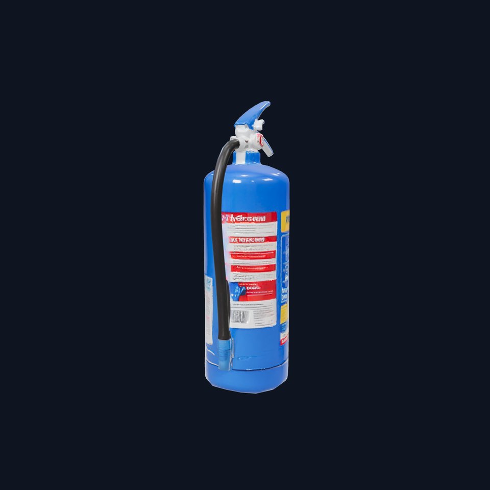 Blue Fire Extinguisher Model Pack