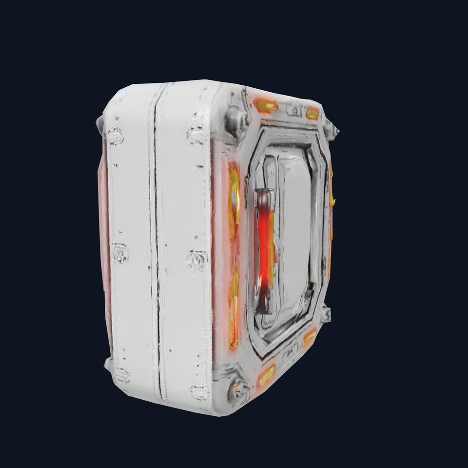 Futuristic SciFi Door model pack with LED strips