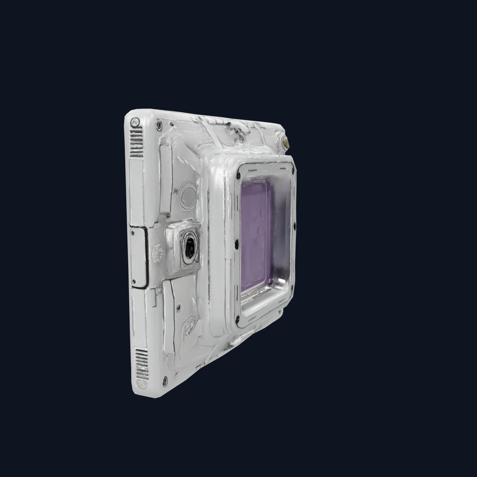 Futuristic Wall Interface model pack with Industrial Design