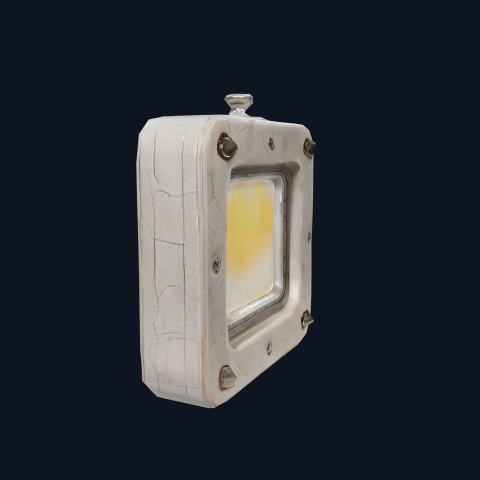 Industrial Wall Light Model Pack with Metal Casing