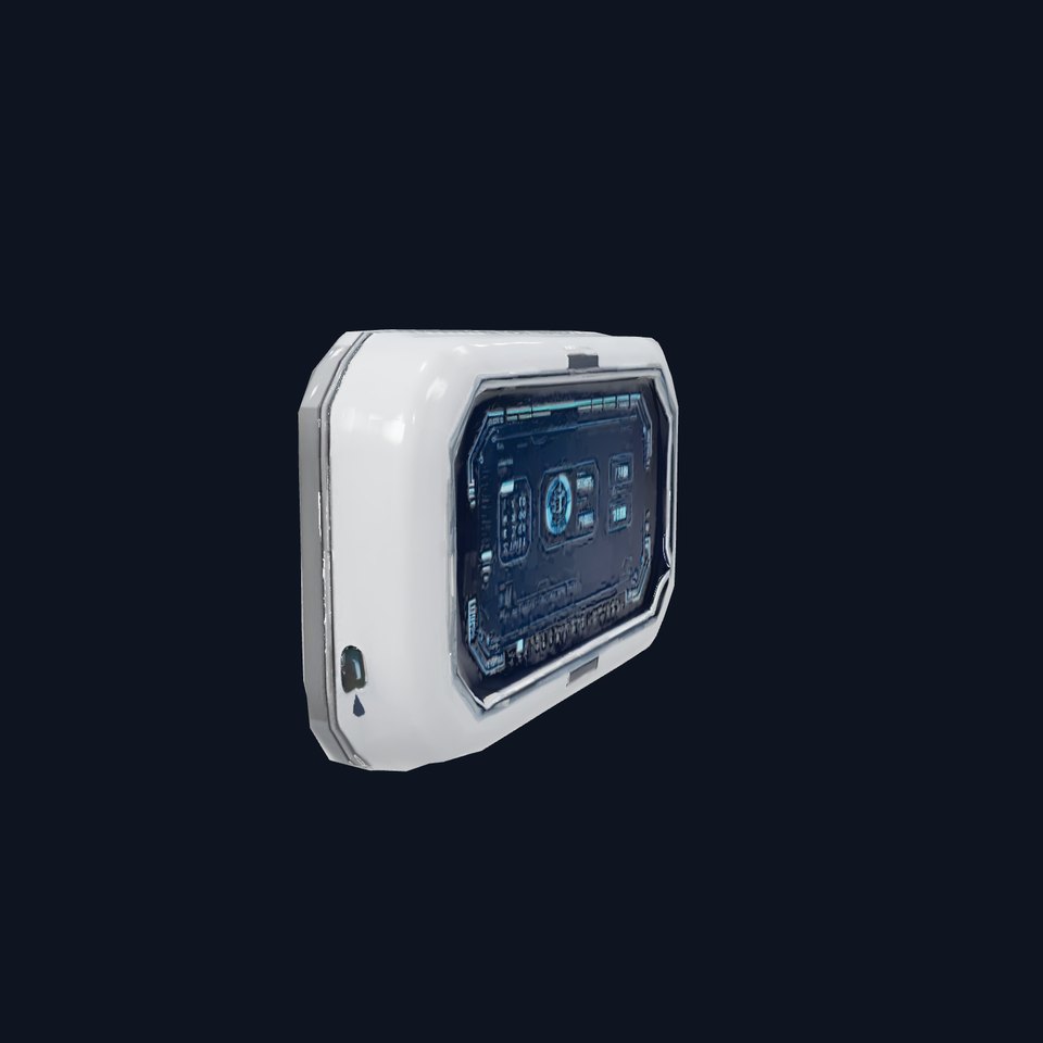 Futuristic Control Panel Display Model Pack
