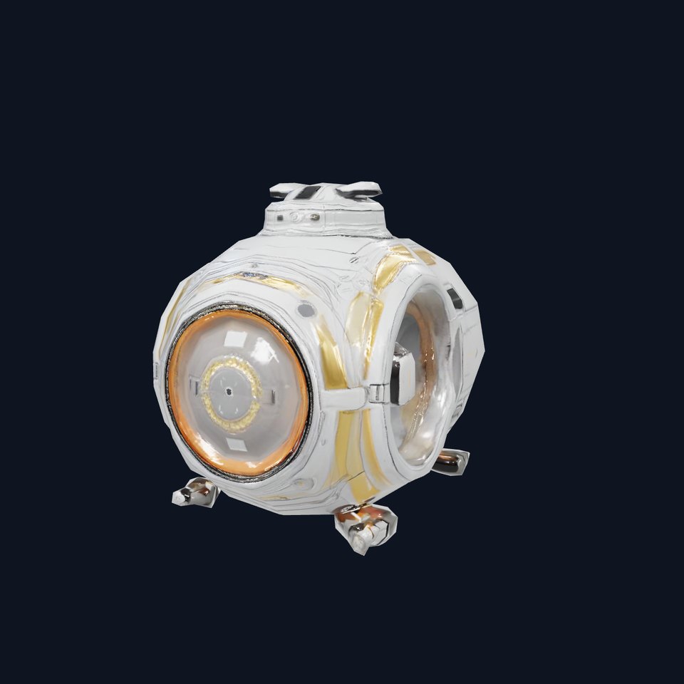 Futuristic Submersible Capsule Model Pack