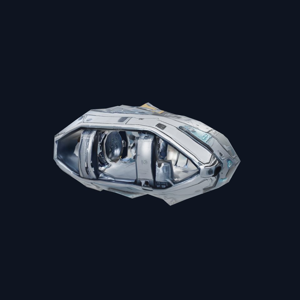 Futuristic Spaceship Model Pack with Advanced Design Details