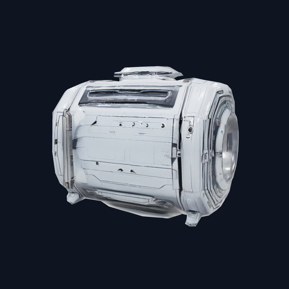 Futuristic SciFi Pod model pack