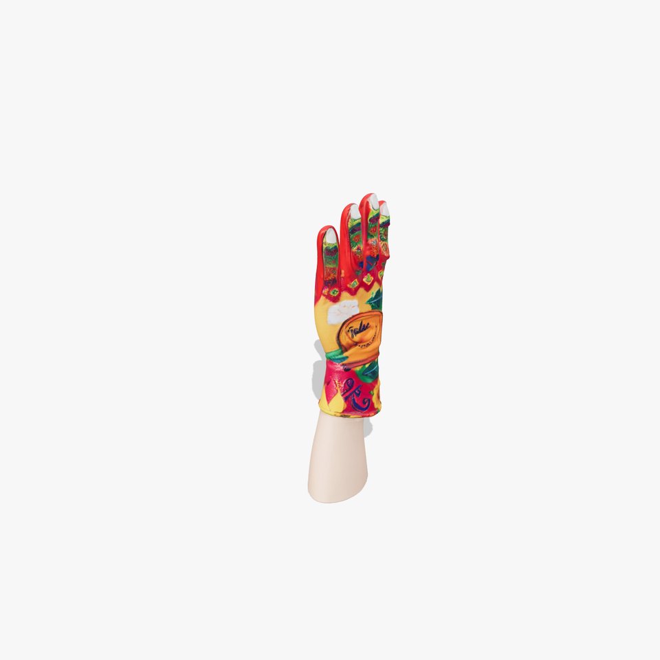 Vibrant Floral Glove Model Pack