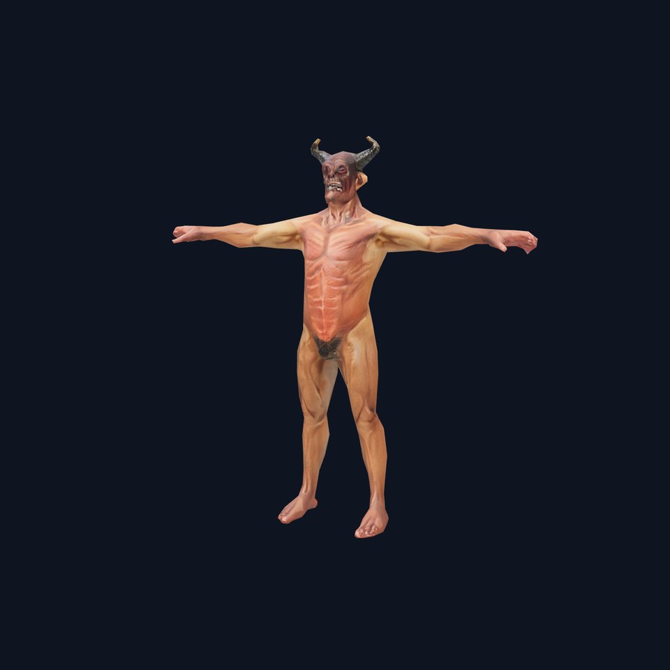 Demonic Creature Model Pack with Detailed Anatomy