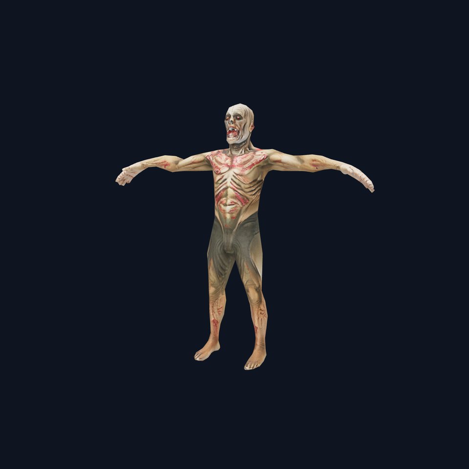 Zombie Creature Model Pack with Textures