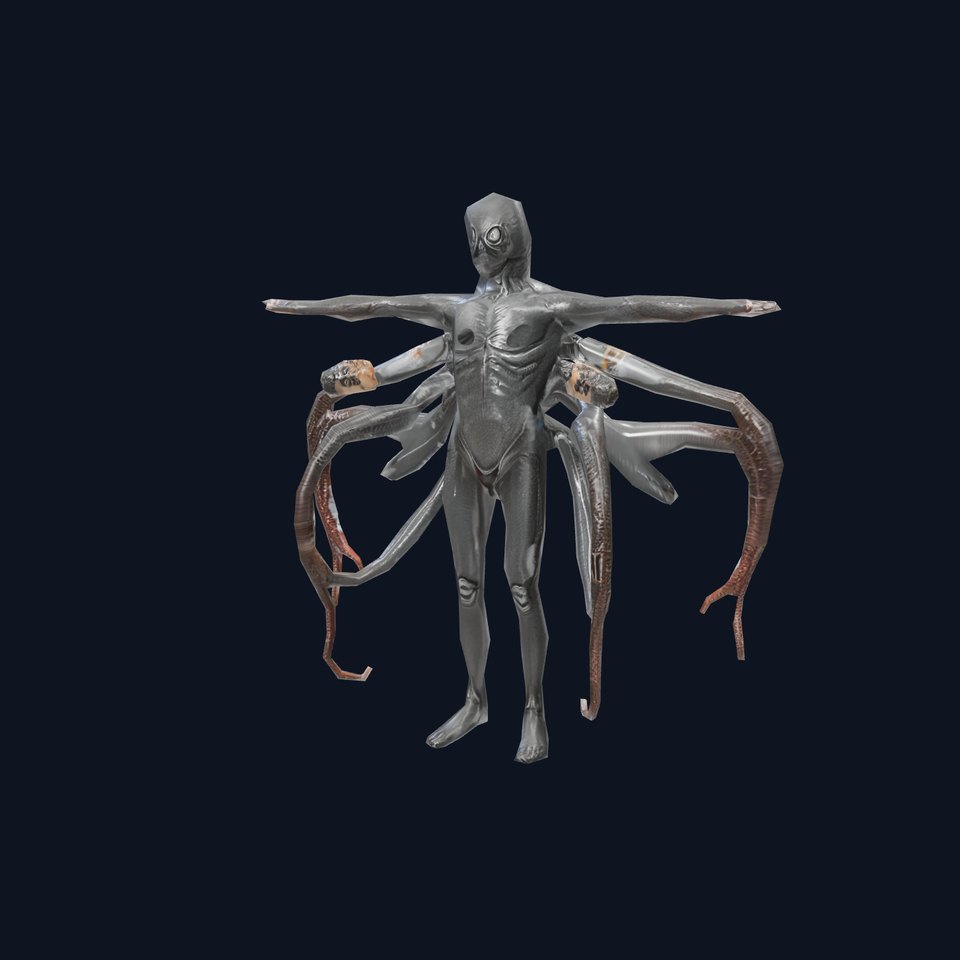 Alien Spider Hybrid Character Model Pack
