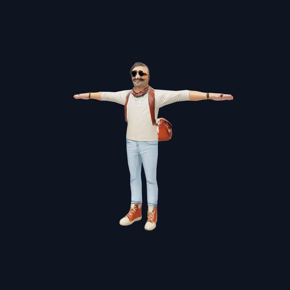 Fashionable Man Character Model Pack with Accessories