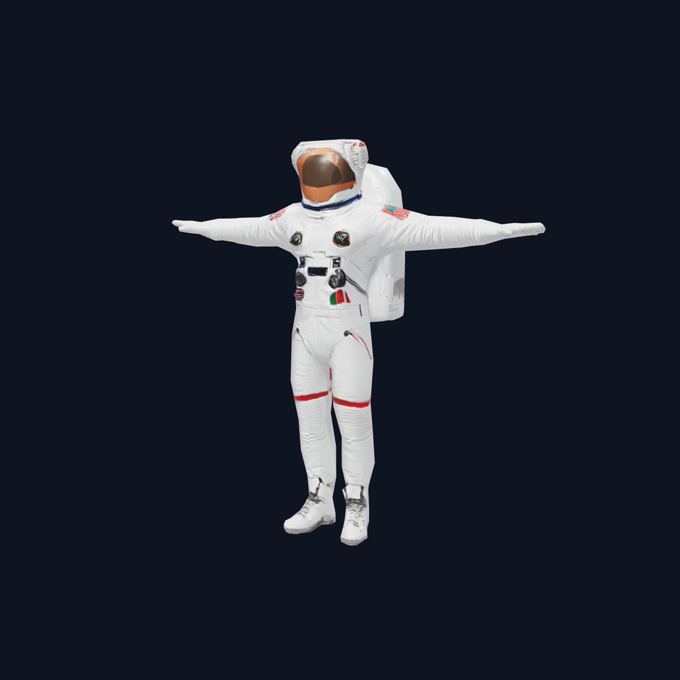 Space Astronaut Model Pack with Detailed Suit