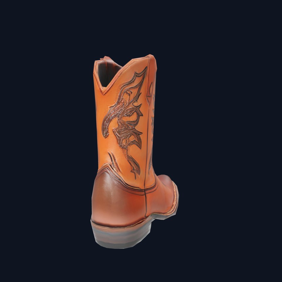 Western Cowboy Boot Detailed Model Pack