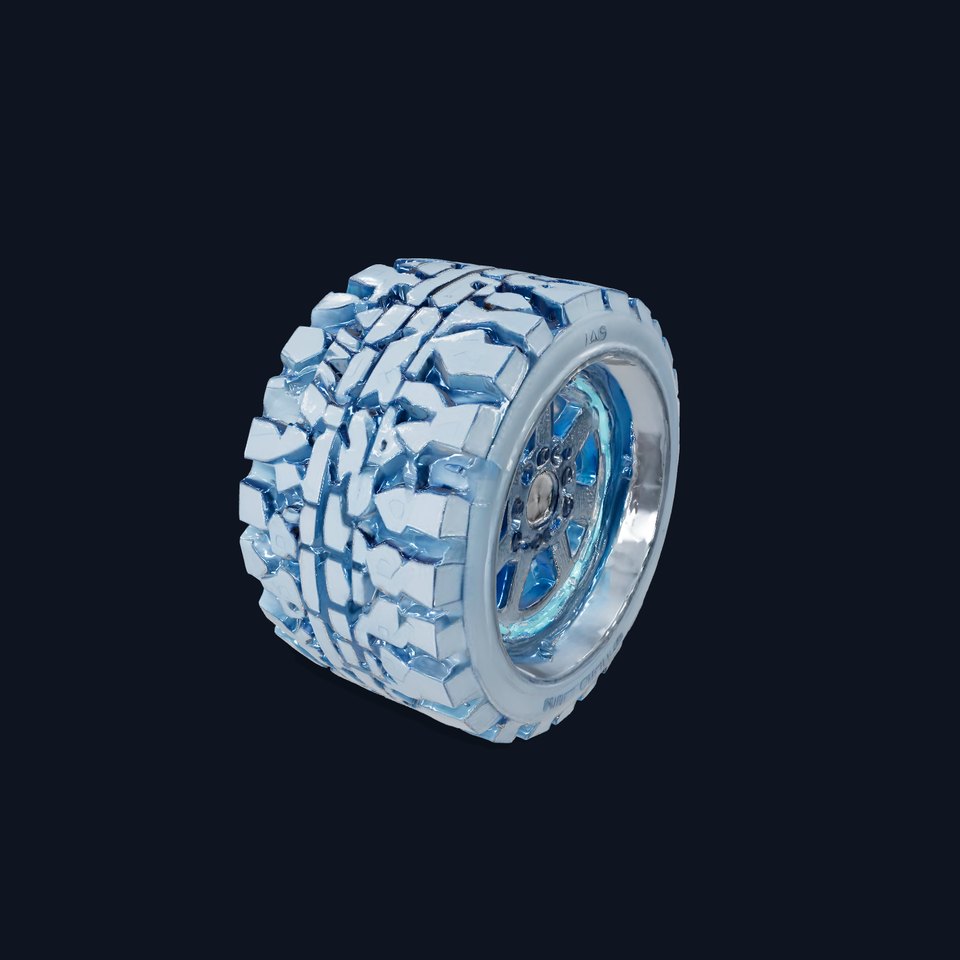 HighPerformance OffRoad Tire and Rim Model Pack