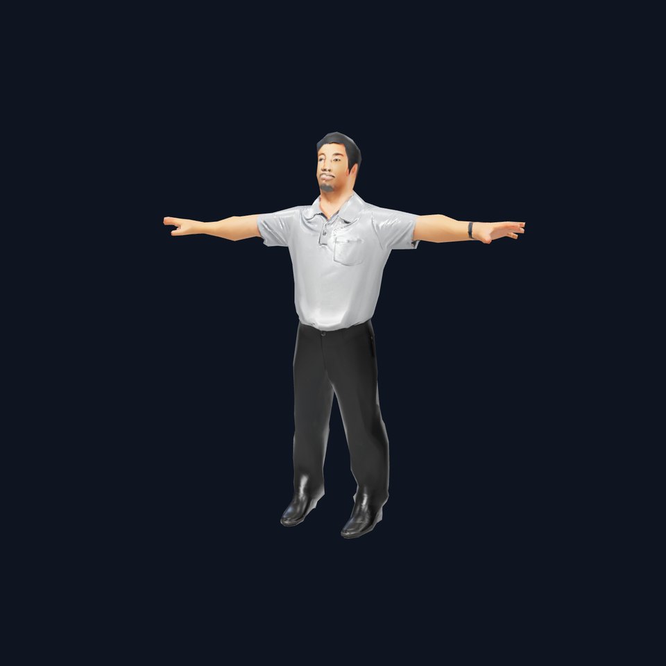 Casual Male with Arms Outstretched Model Pack