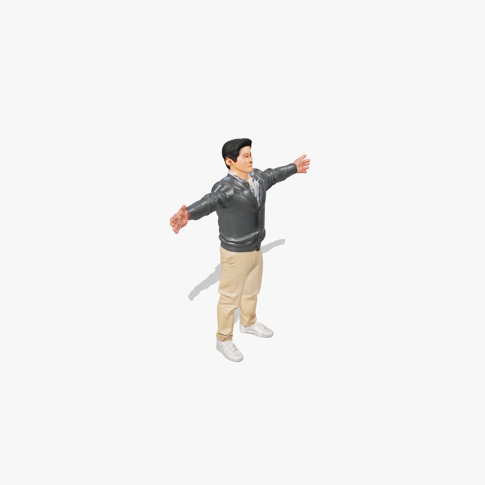Casual Male Standing Pose Model Pack