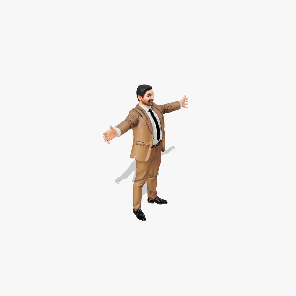 Businessman Standing Pose Model Pack