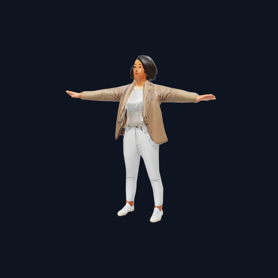 Casual Female Character Model Pack with PBR Textures